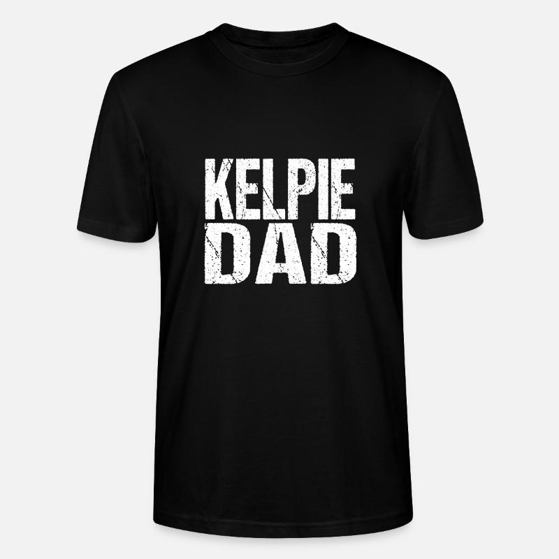KELPIE DAD - Stanley/Stella Unisex Bio-T-Shirt CRAFTER - Schwarz