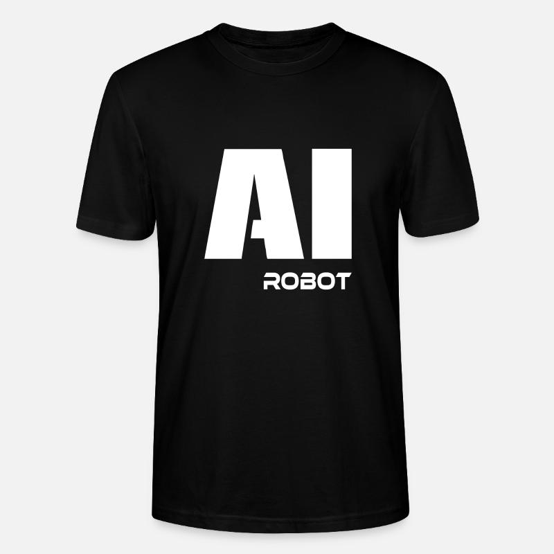 AI robot - Stanley/Stella Unisex Bio-T-Shirt CRAFTER - Schwarz