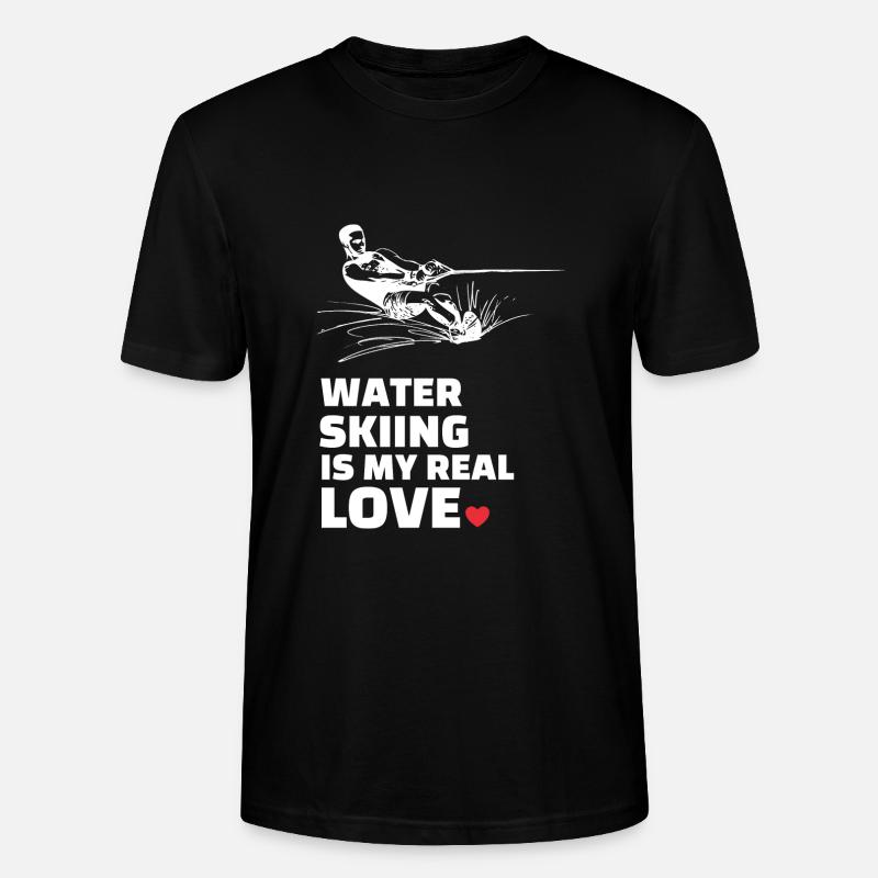 Ich Liebe Wasserski - Stanley/Stella Unisex Bio-T-Shirt CRAFTER - Schwarz