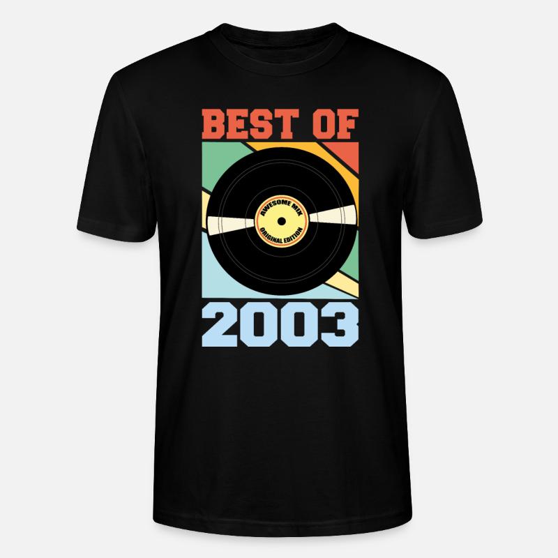 Le meilleur de 2002 - T-shirt bio CRAFTER Stanley Stella Unisexe - noir