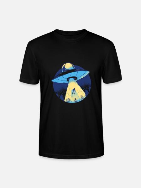 Alien UFO spaceship - Stanley/Stella CRAFTER Unisex Organic T-Shirt - black