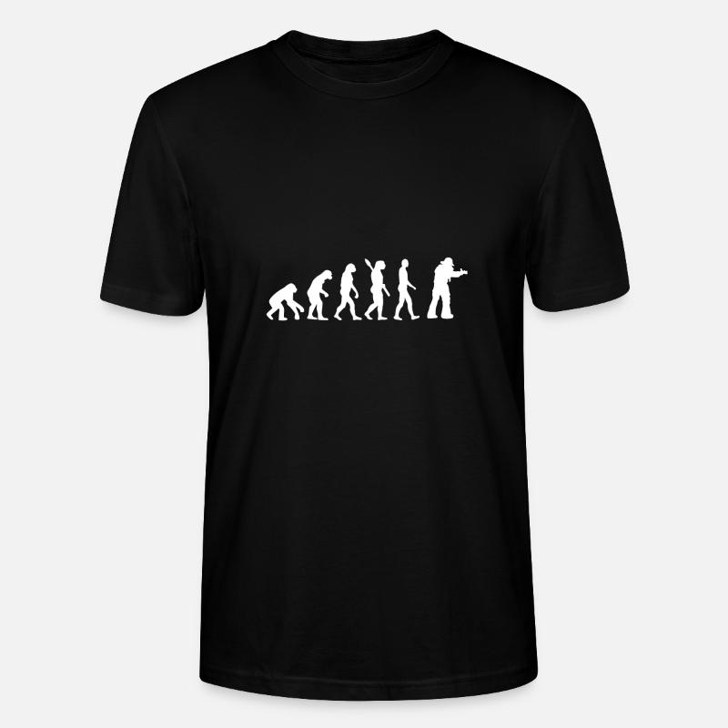 Evolution pompier - T-shirt bio CRAFTER Stanley Stella Unisexe - noir