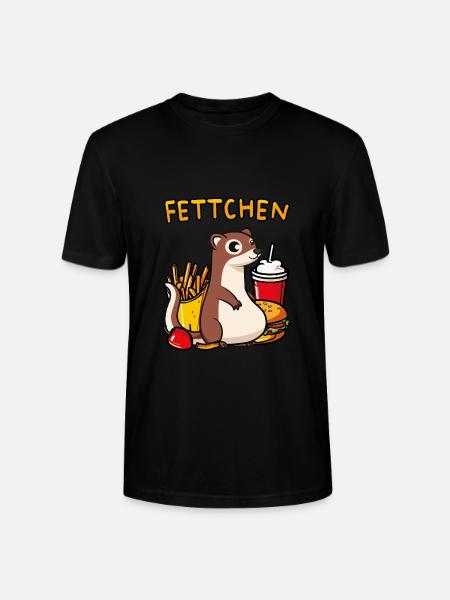 Dickes Frettchen - das Fettchen - Stanley/Stella Unisex Bio-T-Shirt CRAFTER - Schwarz