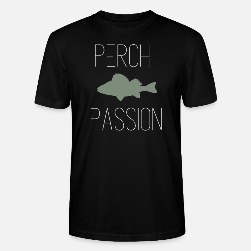 Barsch Leidenschaft - Perch Passion - Stanley/Stella Unisex Bio-T-Shirt CRAFTER - Schwarz