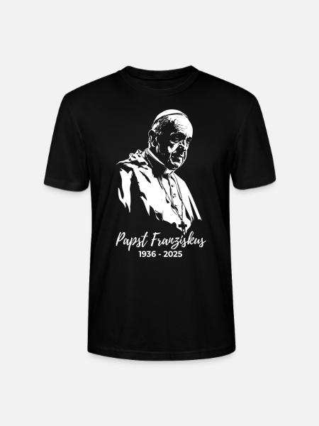 Pope Francis - Holy Father - Stanley/Stella CRAFTER Unisex Organic T-Shirt - black
