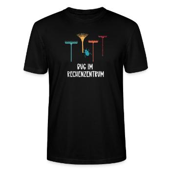 Bug im Rechenzentrum für jeden Itler und EDV Typ - Stanley/Stella Unisex Bio-T-Shirt CRAFTER - Schwarz - Vorne - Alina (178cm) & Michal (187cm)