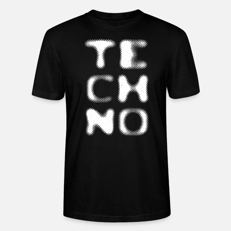 Techno Unscharf - Stanley/Stella Unisex Bio-T-Shirt CRAFTER - Schwarz