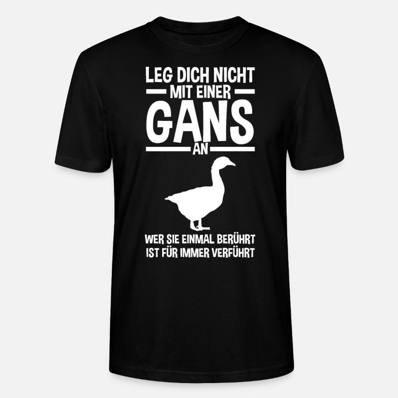 Gans Gänse - Stanley/Stella Unisex Bio-T-Shirt CRAFTER - Schwarz