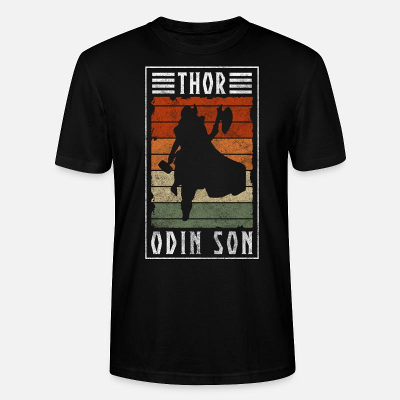 Viking Axe Hammer Celtic - Stanley/Stella CRAFTER Unisex Organic T-Shirt - black