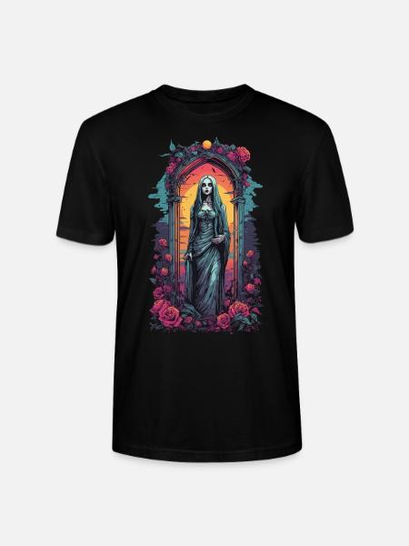 Occult Gothic Aesthetic Retro Wave Streetwear - Stanley/Stella CRAFTER Unisex Organic T-Shirt - black
