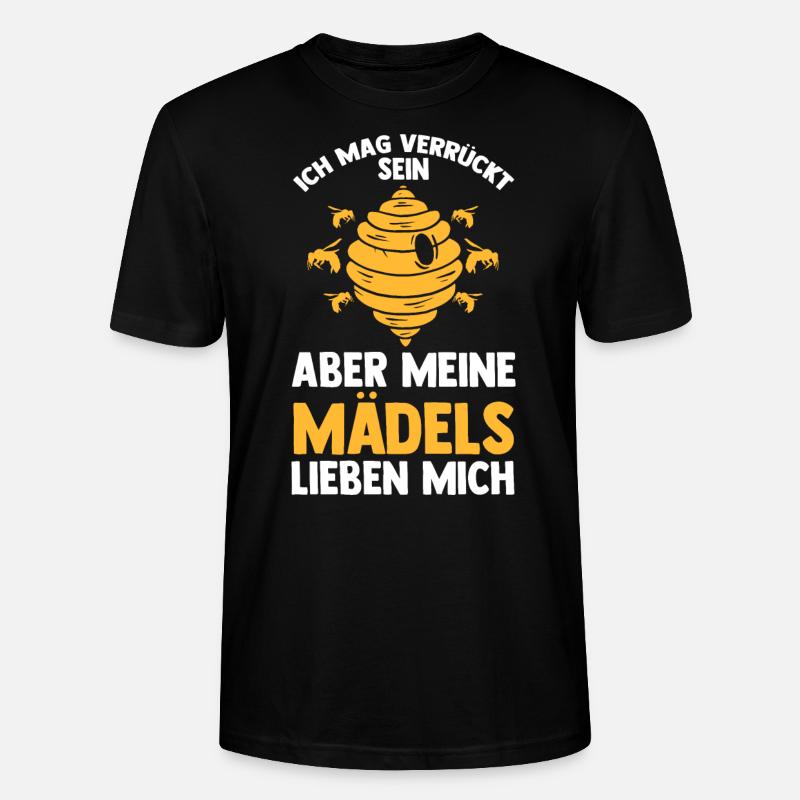 Imker Bienen Biene Geschenk - Stanley/Stella Unisex Bio-T-Shirt CRAFTER - Schwarz