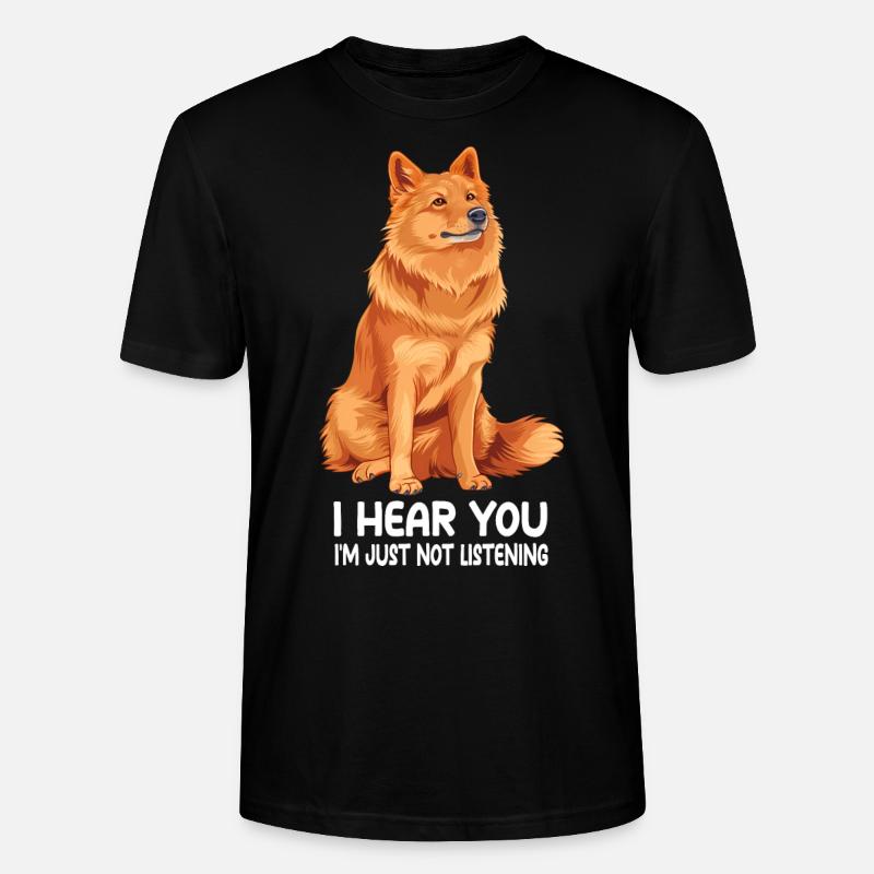 Finnish Spitz - Stanley/Stella Unisex Bio-T-Shirt CRAFTER - Schwarz