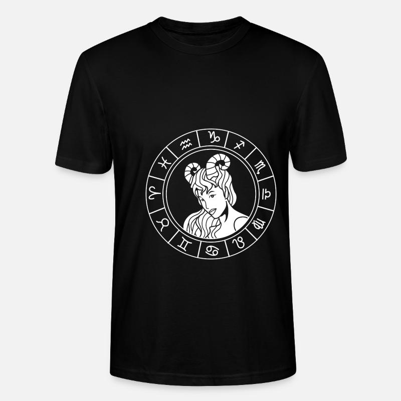 Sternzeichen Widder - Stanley/Stella Unisex Bio-T-Shirt CRAFTER - Schwarz
