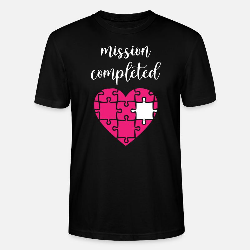 Mission Completed Puzzle - Stanley/Stella Unisex Bio-T-Shirt CRAFTER - Schwarz