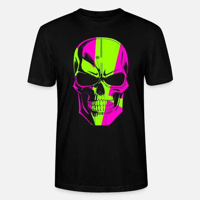 Krasser Techno Skull - Stanley/Stella Unisex Bio-T-Shirt CRAFTER - Schwarz