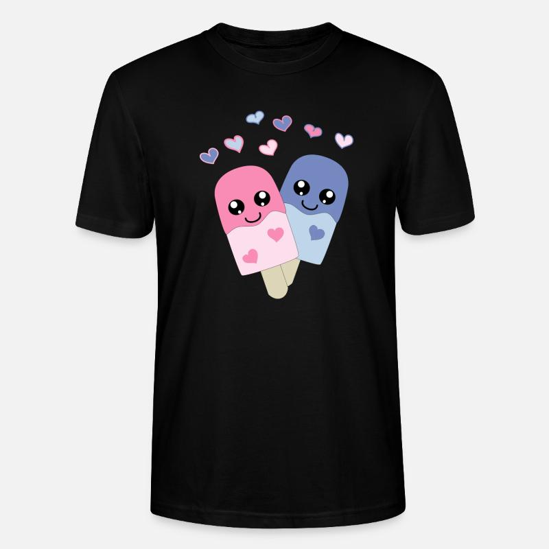 niedliches Eis am Stil - Stanley/Stella Unisex Bio-T-Shirt CRAFTER - Schwarz