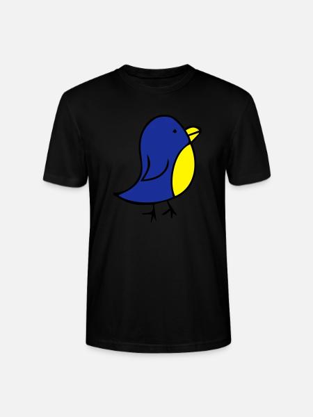 cute-bird - Stanley/Stella CRAFTER Unisex Organic T-Shirt - black