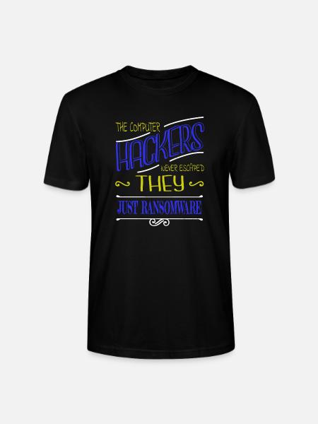 jokes encrypt statement bday glitch - Stanley/Stella CRAFTER Unisex Organic T-Shirt - black