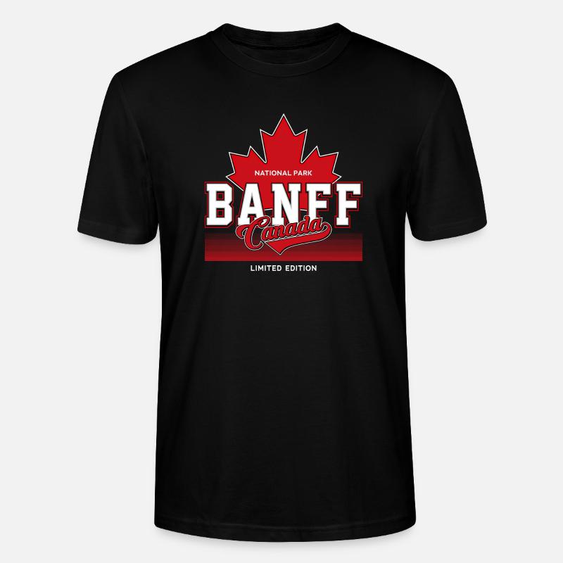 Banff, Canada - T-shirt bio CRAFTER Stanley Stella Unisexe - noir