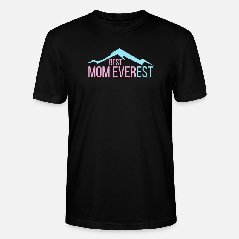 Beste Mutter aller Zeiten Mama Muttertag Mount Everest - Stanley/Stella Unisex Bio-T-Shirt CRAFTER - Schwarz