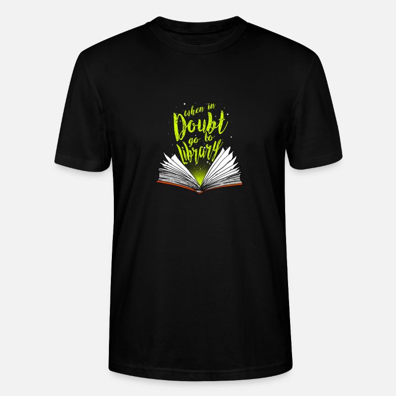 Bibliothèque / cadeaux - T-shirt bio CRAFTER Stanley Stella Unisexe - noir
