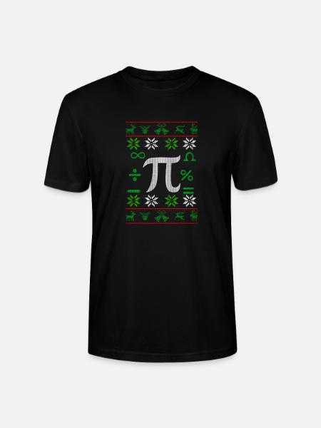 Mathematician Pi Ugly Christmas gift - Stanley/Stella CRAFTER Unisex Organic T-Shirt - black