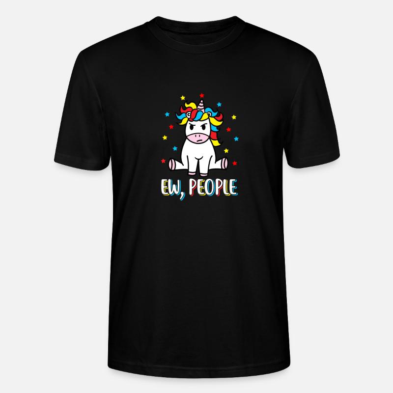EW, PEOPLE / EINHORN / GESCHENK - Stanley/Stella Unisex Bio-T-Shirt CRAFTER - Schwarz