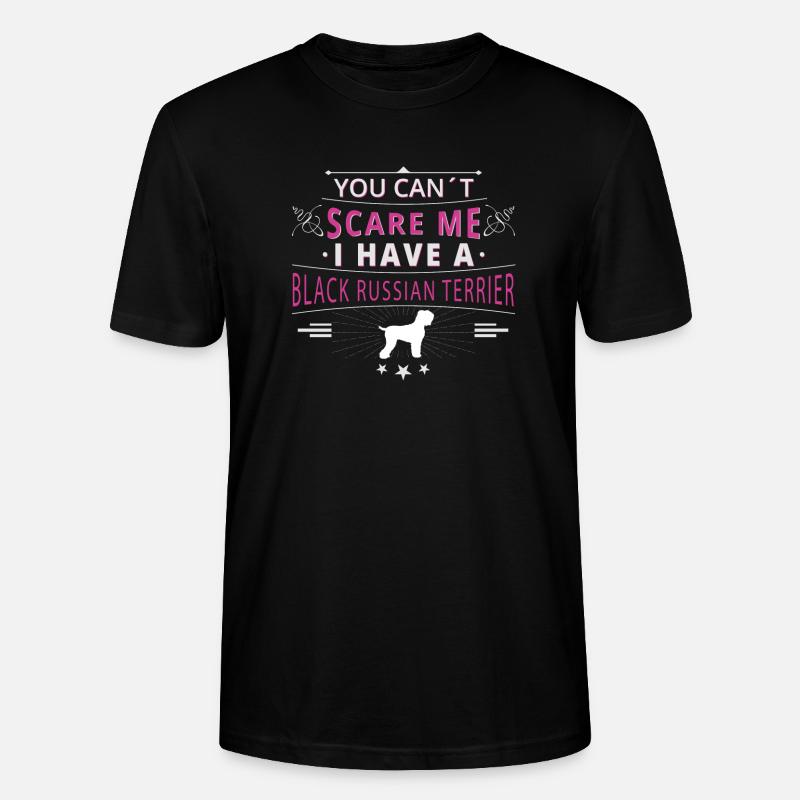peur Black Russian Terrier - T-shirt bio CRAFTER Stanley Stella Unisexe - noir