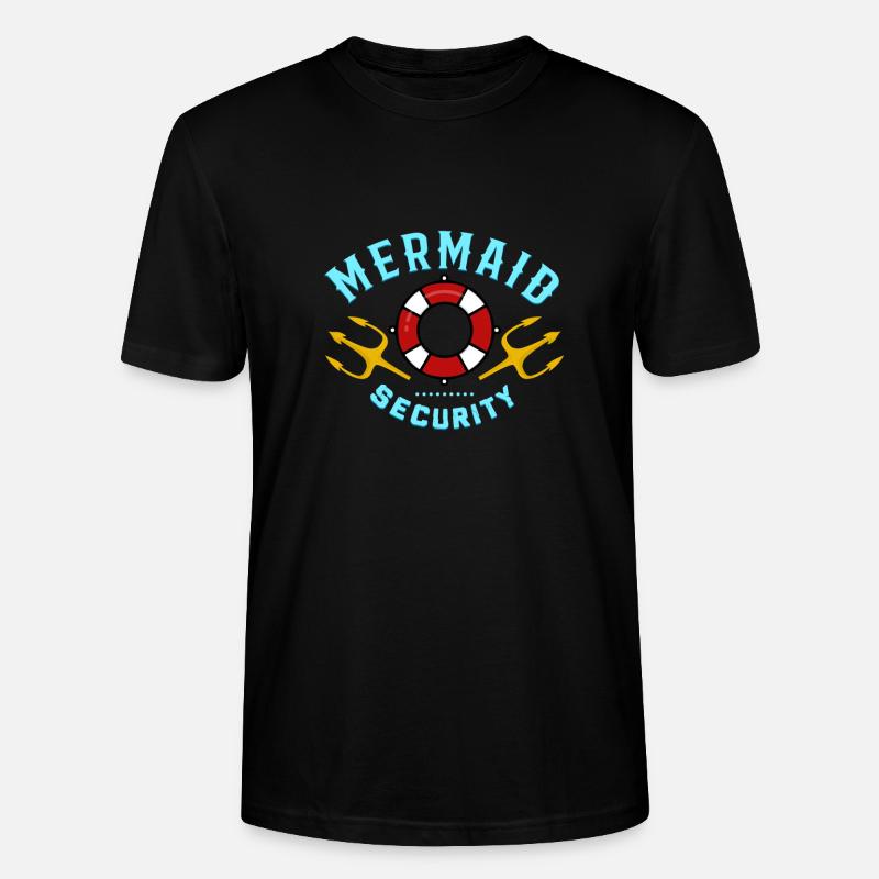 Cadeau de sécurité sirène - T-shirt bio CRAFTER Stanley Stella Unisexe - noir