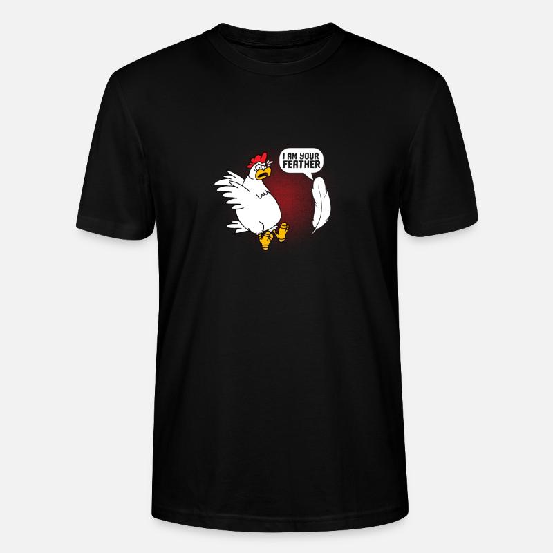 Plume de poussin - T-shirt bio CRAFTER Stanley Stella Unisexe - noir