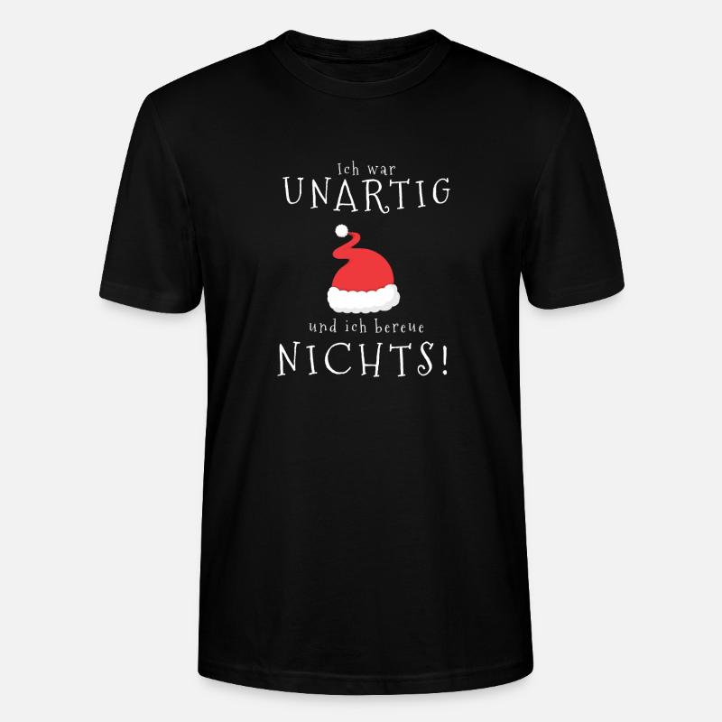 Weihnachten - Stanley/Stella Unisex Bio-T-Shirt CRAFTER - Schwarz