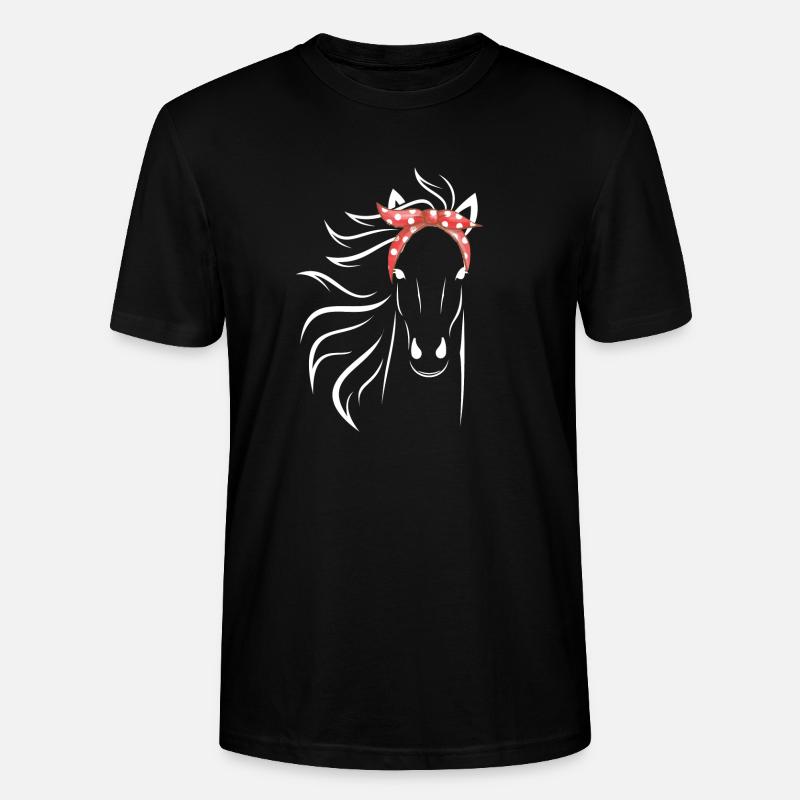 cheval - T-shirt bio CRAFTER Stanley Stella Unisexe - noir