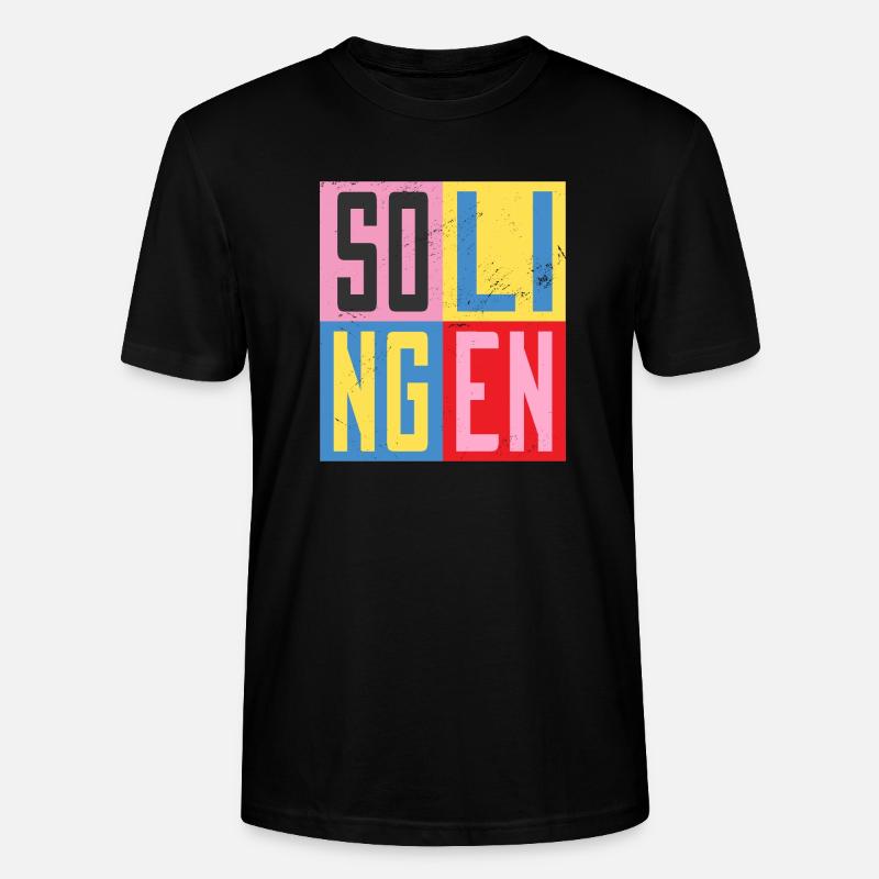 Solingen Städte Design - Stanley/Stella Unisex Bio-T-Shirt CRAFTER - Schwarz