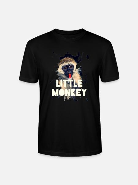 monkey - Stanley/Stella CRAFTER Unisex Organic T-Shirt - black