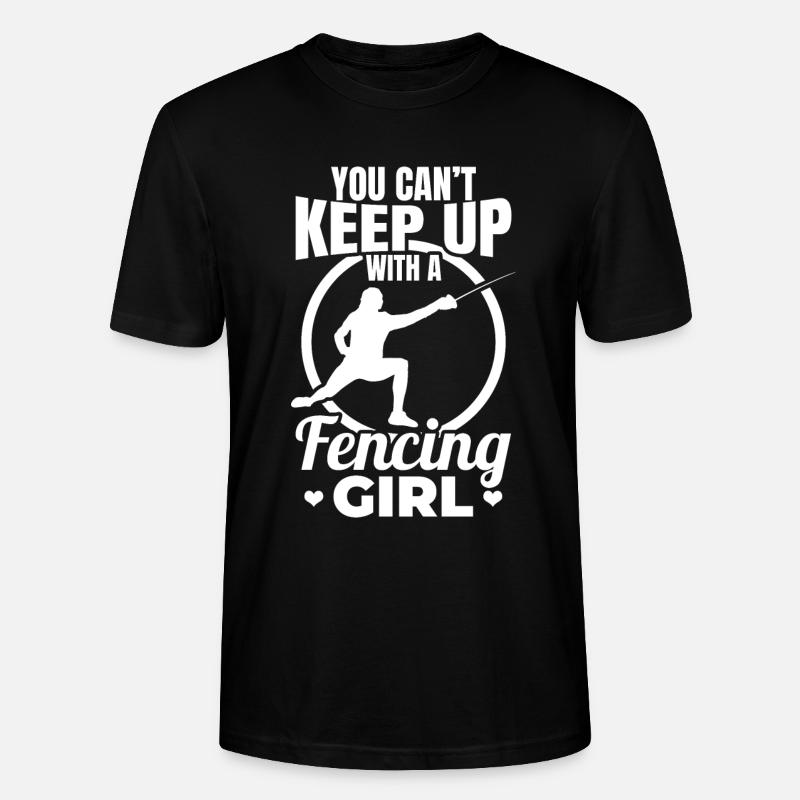 Fechtmädchen - Stanley/Stella Unisex Bio-T-Shirt CRAFTER - Schwarz