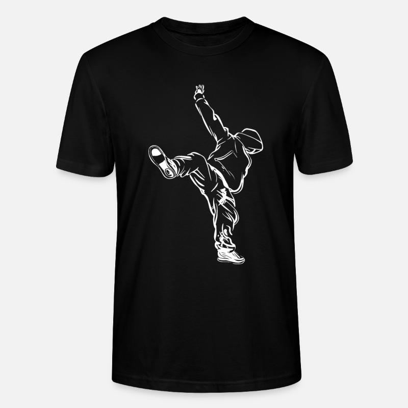 Breakdancer Skizze - Stanley/Stella Unisex Bio-T-Shirt CRAFTER - Schwarz