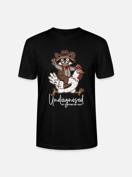 Undiagnosed but something ain't right - Stanley/Stella CRAFTER Unisex Organic T-Shirt - black