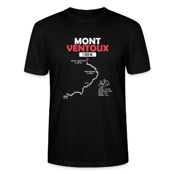 Vélo Mont Ventoux velo le Ventoux Bédoin - Stanley/Stella Unisex Bio-T-Shirt CRAFTER - Schwarz - Vorne - Alina (178cm) & Michal (187cm)