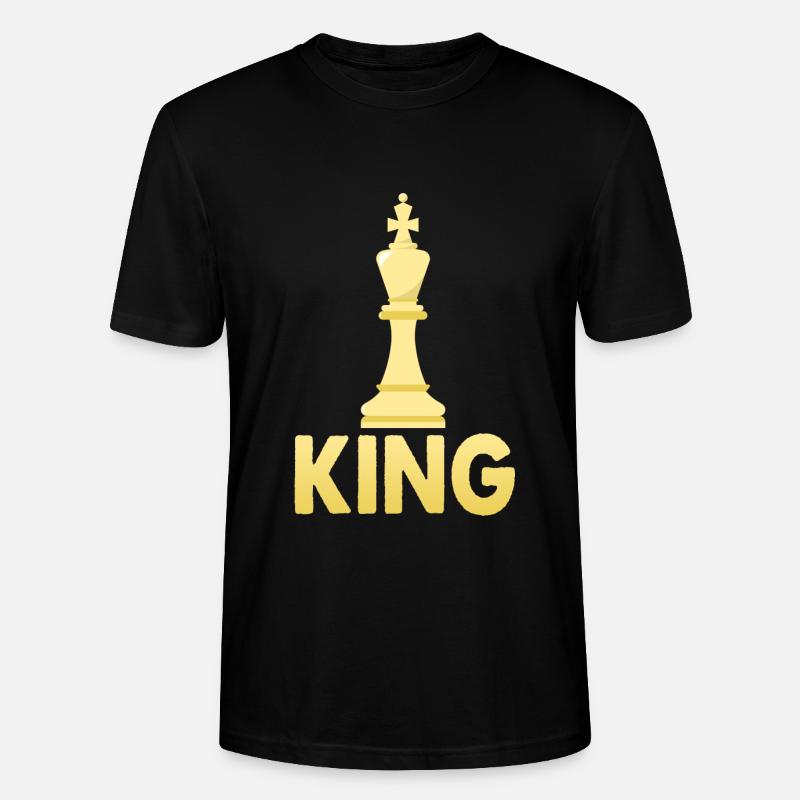 Roi d'échecs - T-shirt bio CRAFTER Stanley Stella Unisexe - noir