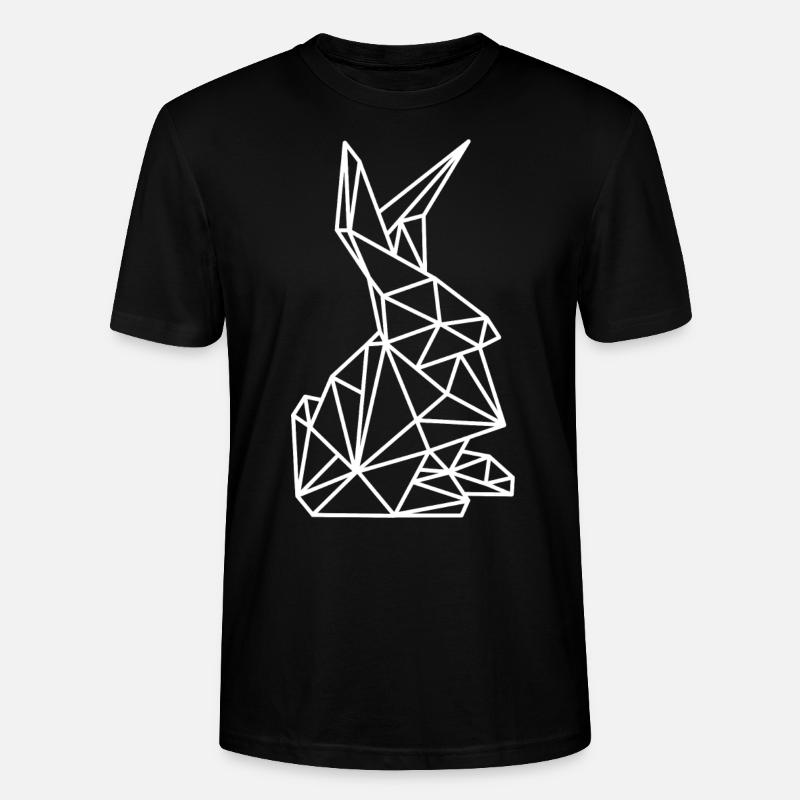 Lignes de géométrie rabbit - T-shirt bio CRAFTER Stanley Stella Unisexe - noir
