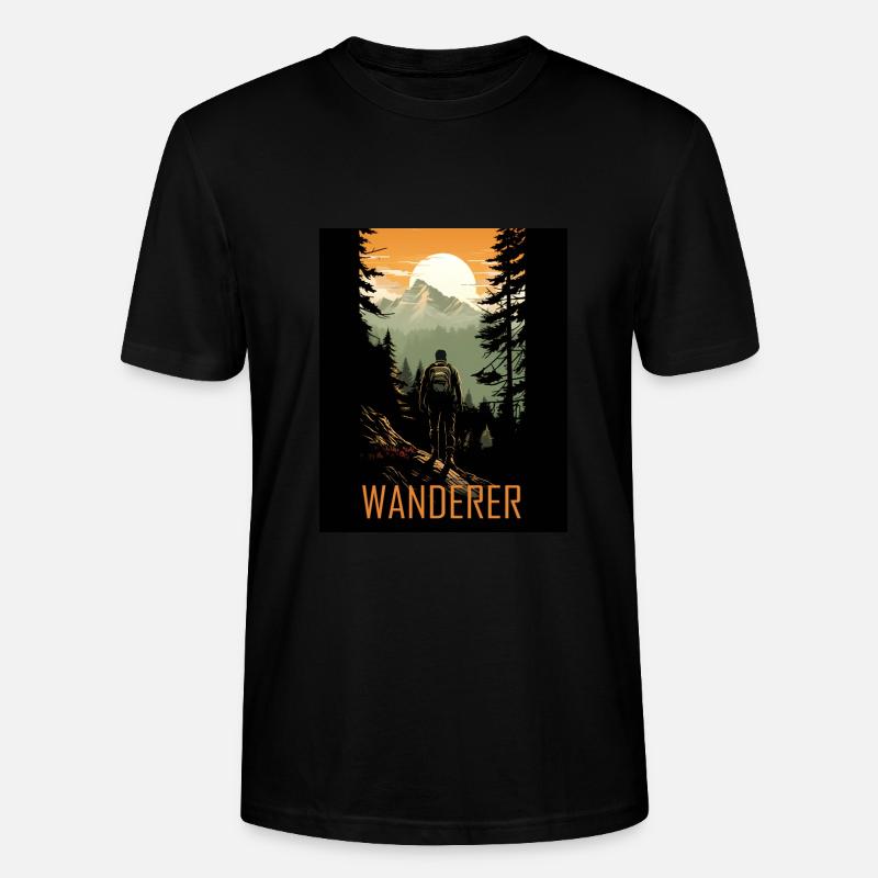 Wanderer - Stanley/Stella Unisex Bio-T-Shirt CRAFTER - Schwarz