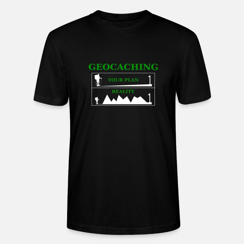 Geocaching - Stanley/Stella Unisex Bio-T-Shirt CRAFTER - Schwarz