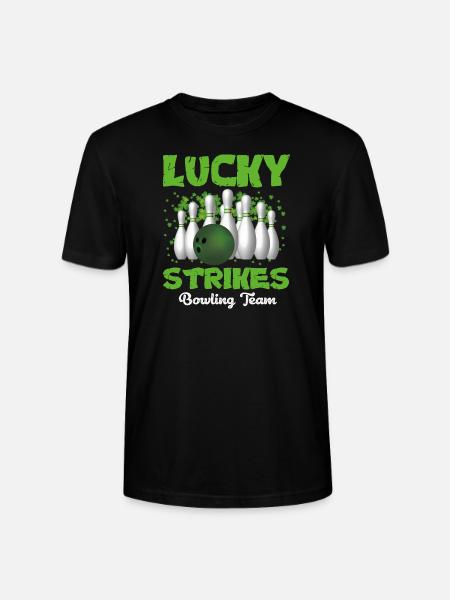 Lucky strikes bowling team - Stanley/Stella CRAFTER Unisex Organic T-Shirt - black
