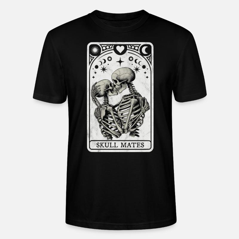 Skull Mates Tarot - T-shirt bio CRAFTER Stanley Stella Unisexe - noir