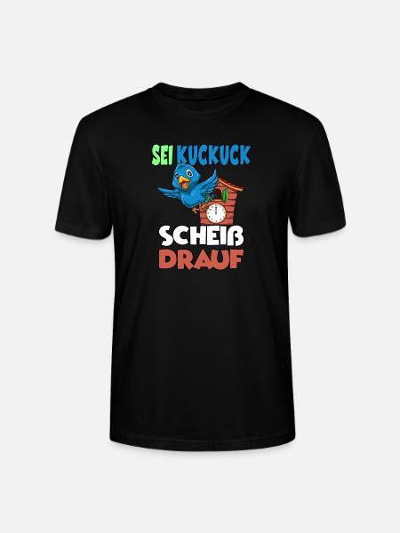 Sei Kuckuck Scheiss drauf - Stanley/Stella Unisex Bio-T-Shirt CRAFTER - Schwarz