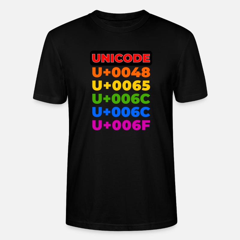 UNICODE - Stanley/Stella Unisex Bio-T-Shirt CRAFTER - Schwarz