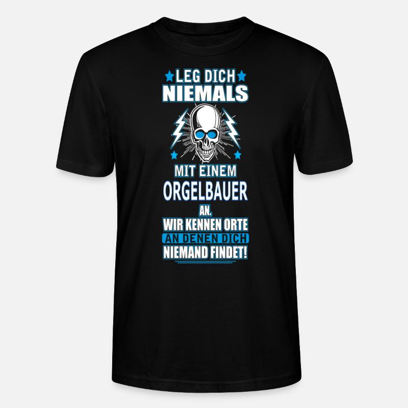 ORGELBAUER - Stanley/Stella Unisex Bio-T-Shirt CRAFTER - Schwarz