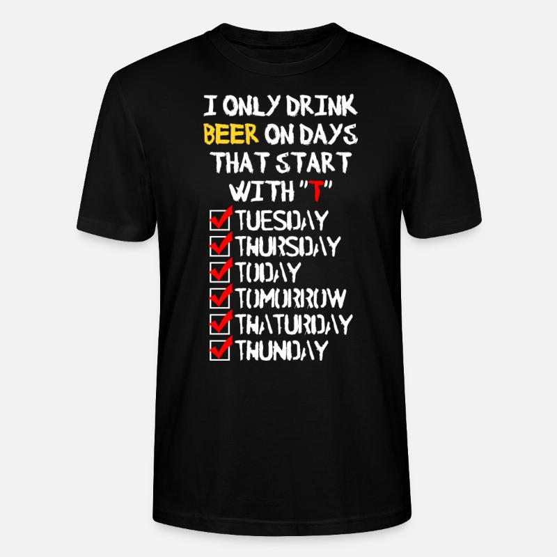 Beer everyday - Stanley/Stella Unisex Bio-T-Shirt CRAFTER - Schwarz