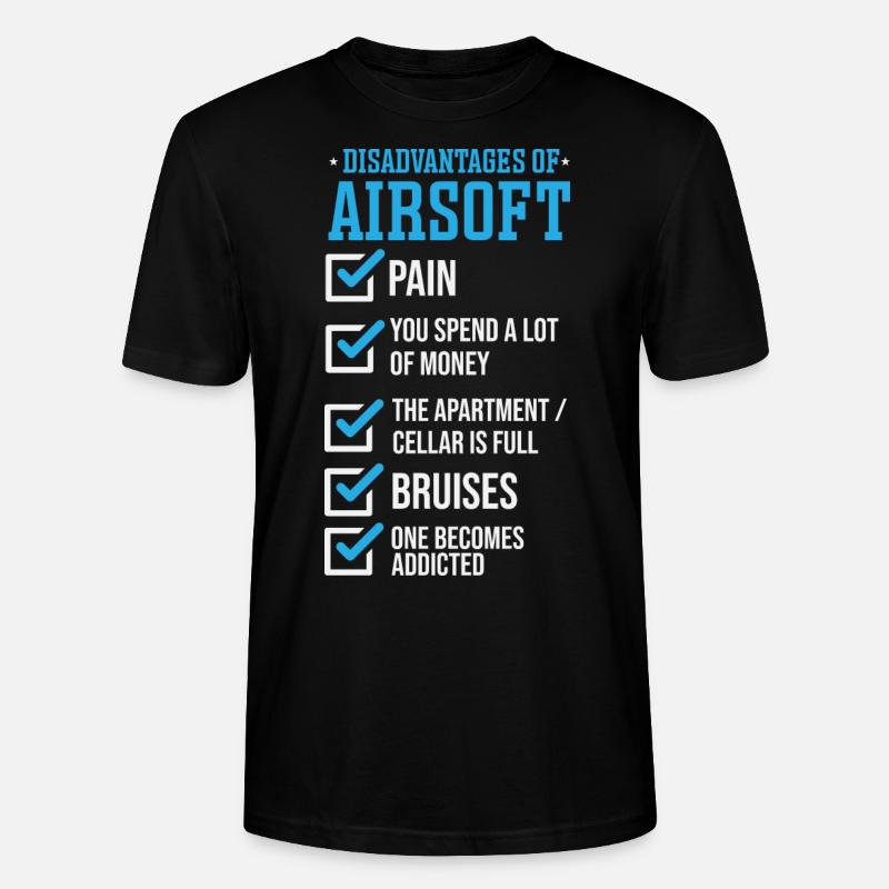 Inconvénients de l’Airsoft - T-shirt bio CRAFTER Stanley Stella Unisexe - noir