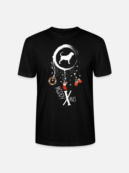 Bluthund Weihnachten Weihnachtstraumfänger - Stanley/Stella Unisex Bio-T-Shirt CRAFTER - Schwarz